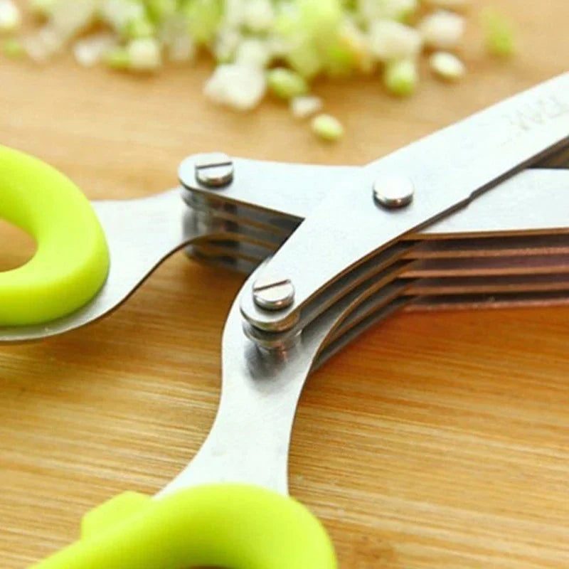 (đ„ Hot Sale-50% Off đ„) 5 Blade Kitchen Salad Scissors
