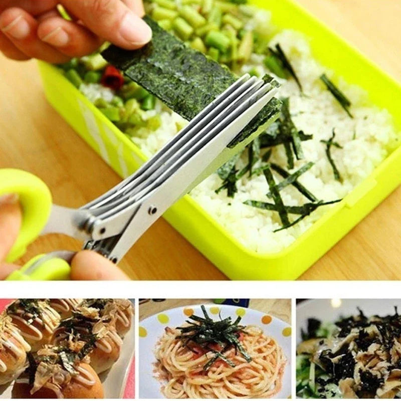 (đ„ Hot Sale-50% Off đ„) 5 Blade Kitchen Salad Scissors