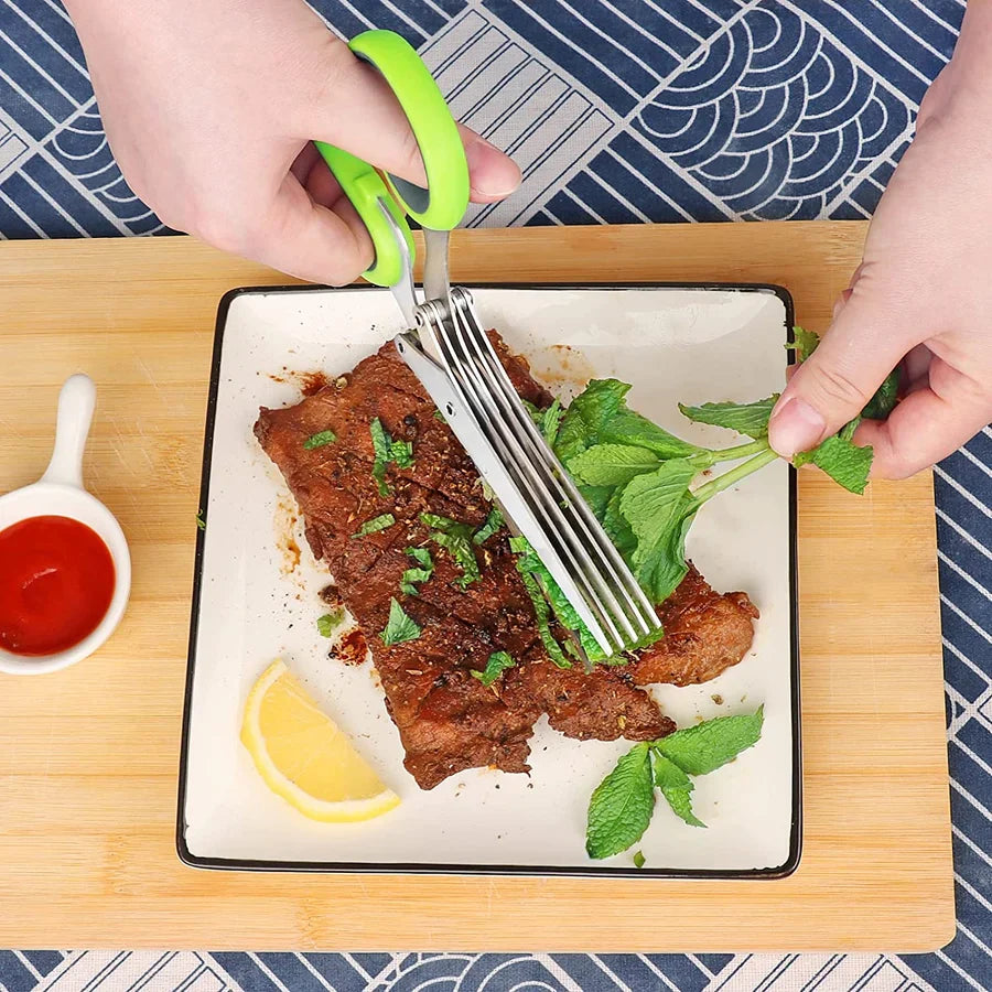(đ„ Hot Sale-50% Off đ„) 5 Blade Kitchen Salad Scissors